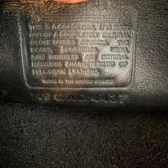 COACH Vintage Station Bag Black Glove Tanned Leather. - Picture 13 of 14